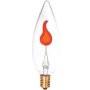 Bulbrite 410803 F3EFC/32 3-Watt Flame Tip CA10 Chandelier Bulb Flicker Flame