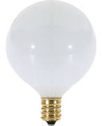 Replacement for Satco A3926 40W 130V Globe Incandescent G16.5 Satin White E12 Candelabra Base - NOW LED S21207