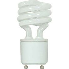 Satco S8208 13T2/GU24/4100K/120V 13W T2 GU24 Base Mini Spiral 4100K CFL