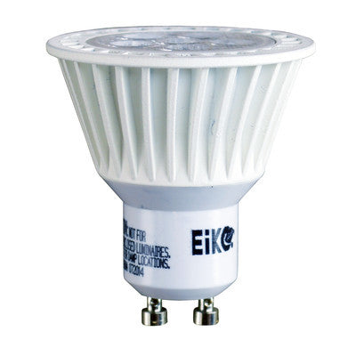 Eiko 10081 LED7WGU10/FL/840-DIM-G8 LitespanLED GU10 FLOOD 40 Degree Beam 7W-500LM Dimmable 4000K 80CRI 120V