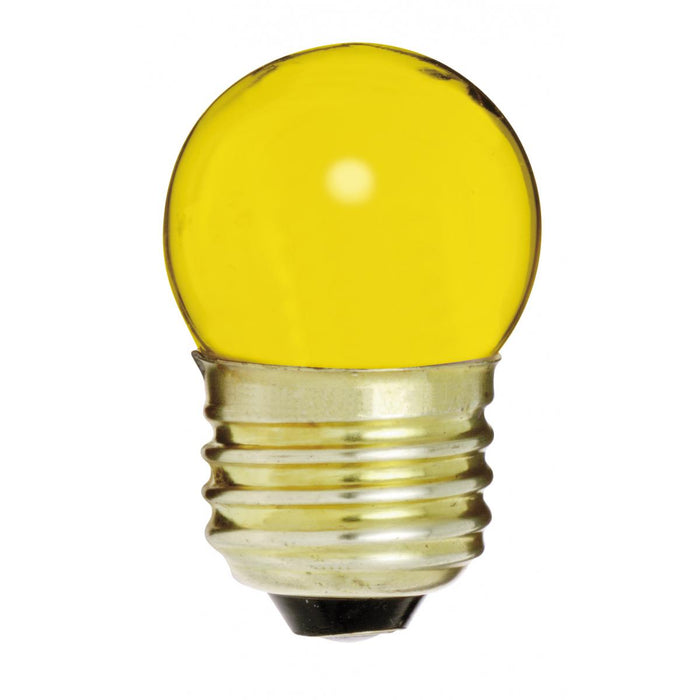 Satco S4512 7-1/2S11/Y 7.5 Watt 120 Volt S11 Medium Base Ceramic Yellow