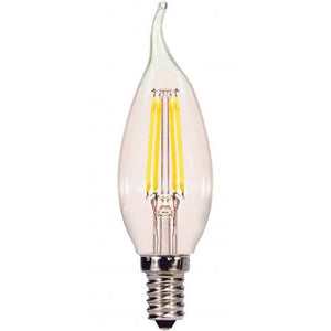 Replacement for Satco S9867 3.5CFC/LED/CL/50K/120V LED 4W 5000K CA11 E12 Candelaba Base - NOW S29867