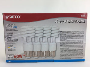 Satco S6272 18T2/E26/4100K/120V/3PK 18W CFL E26 4100K - 3 PACK