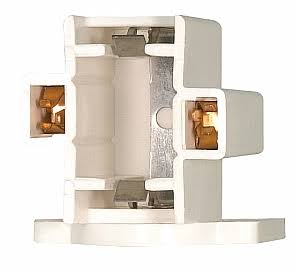 Satco 90-1541 Horizontal Screw Down G23-G23-2 Base for CF5, 7, 9DS and Cf9dd