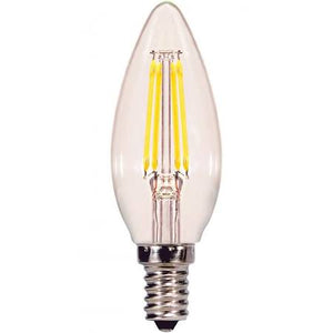 Replacement for Satco S29922 4W CTC/LED/27K/CL/120V LED 4W 2700K C11 E12 Base Light Bulb - NOW S21264