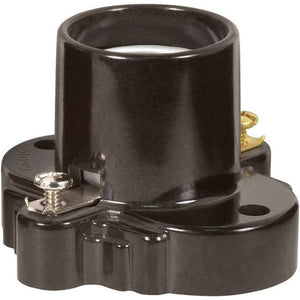 Satco 90-1113 Medium Base Phenolic Receptacle w/Mounting Holes