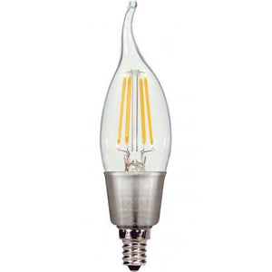 Replacement for Satco S9574 4.5W CFC/LED/27K/120V LED 5W 2700K CA11 E12 Candelabra -- NOW S9962