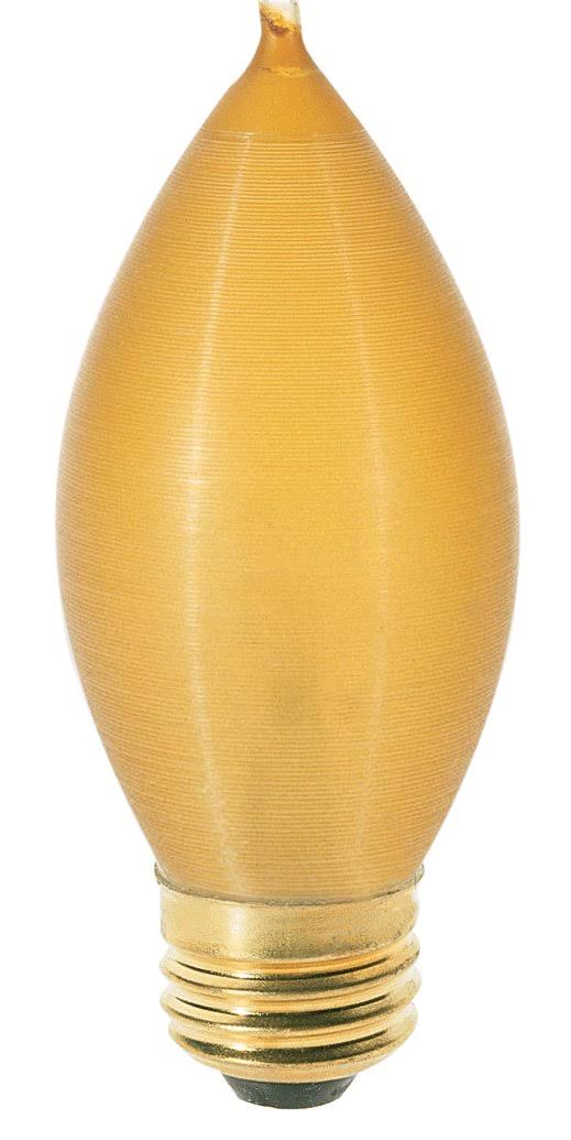 Satco S3416 40C15/A 40W C15 Amber