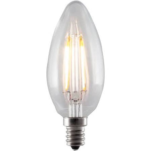 Replacement for Bulbrite 776663 LED4B11/30K/FIL/E12/2 4W Filaments E12 Base B11 Bulb Clear - NOW 776763