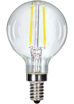 Replacement for Satco S9870 2.5G16/LED/CL/27K/120V/E12 2.5W 120V LED E12 Candelabra Lamp - NOW S21200