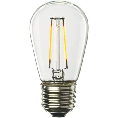 Replacement for Bulbrite 776651 LED2S14/27K/FIL/2 2W E26 Base S14 Bulb Clear - NOW 776851