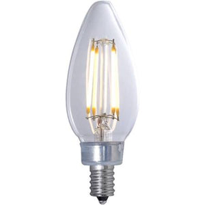 Bulbrite 776676 LED4B11/30K/Fil/E12/2/JA8 4.5W LED B11 3000K Filament E12 Fully Compatible Dimming JA8 - NOW 776876