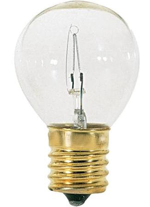 Satco S3628 15 Watt S11 Incandescent Bulb, Clear Intermediate Base