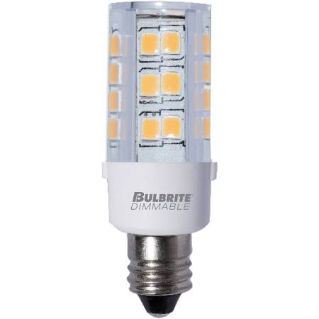 Bulbrite 770584 LED4E12/30K/120/D 4.5W LED E12 Clear 3000K 120V Dimmable