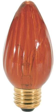 Satco S3370 40F15/A 40W Medium Base Amber Finish